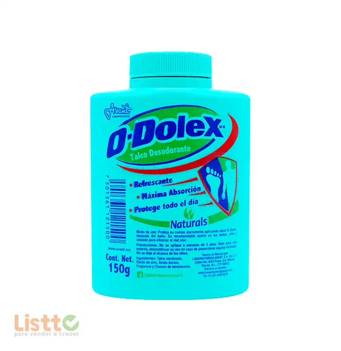 Talco Odolex Verde Naturals 150 gr.