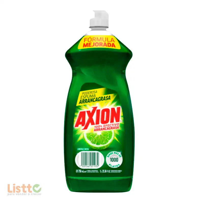 Detergente Axión Limón Líquido 750 ml.