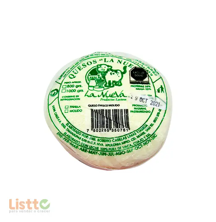 Queso Molido La Nueva 800 gr.