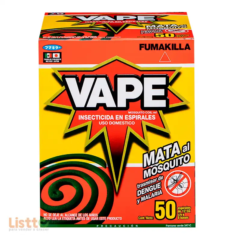 Insecticida Vape Espiral 50 pz.