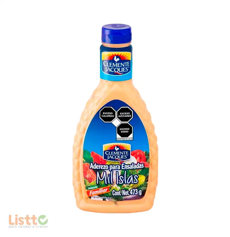 Aderezo Clemente Jacques Mil Islas 473 Gr.