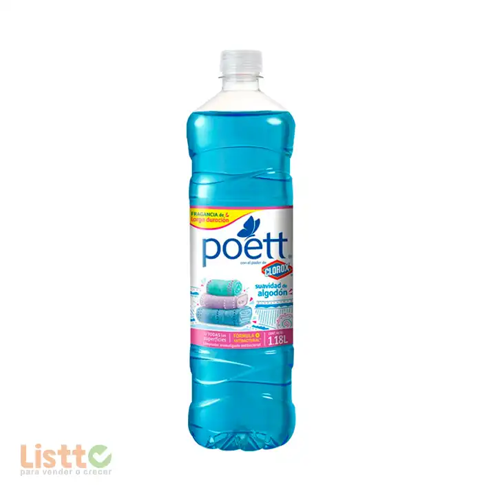 Limpiador Poett Suavidad de Algodón 1.8 lt.