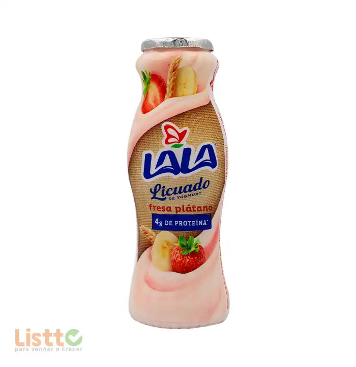Yoghurt Lala Licuado Fresa Plátano y Cereal 220 gr.