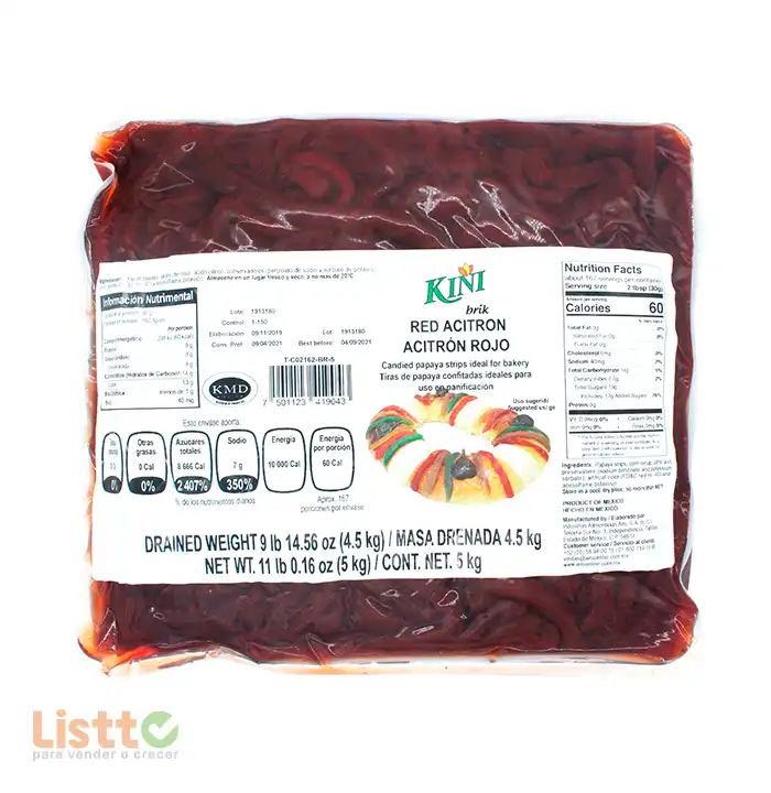 Acitron Rojo Kini Brik 5 Kg.