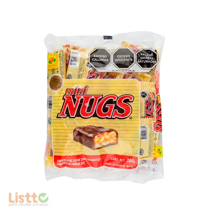 Chocolate De la Rosa Mini Nugs 24 pz.