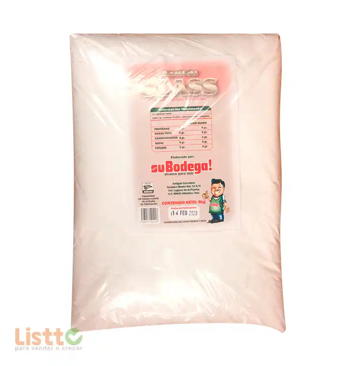 Azúcar Glass Su Bodega 5 Kg.