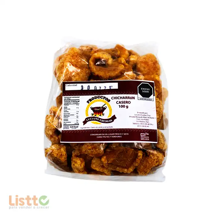Chicharrón Casero Botanero kg.