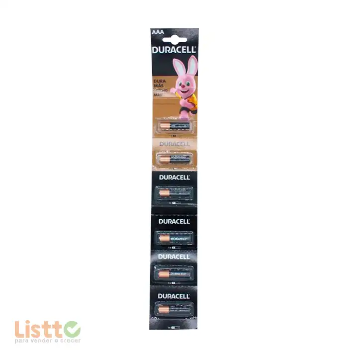 Batería Duracell AAA Tira 6 pz.