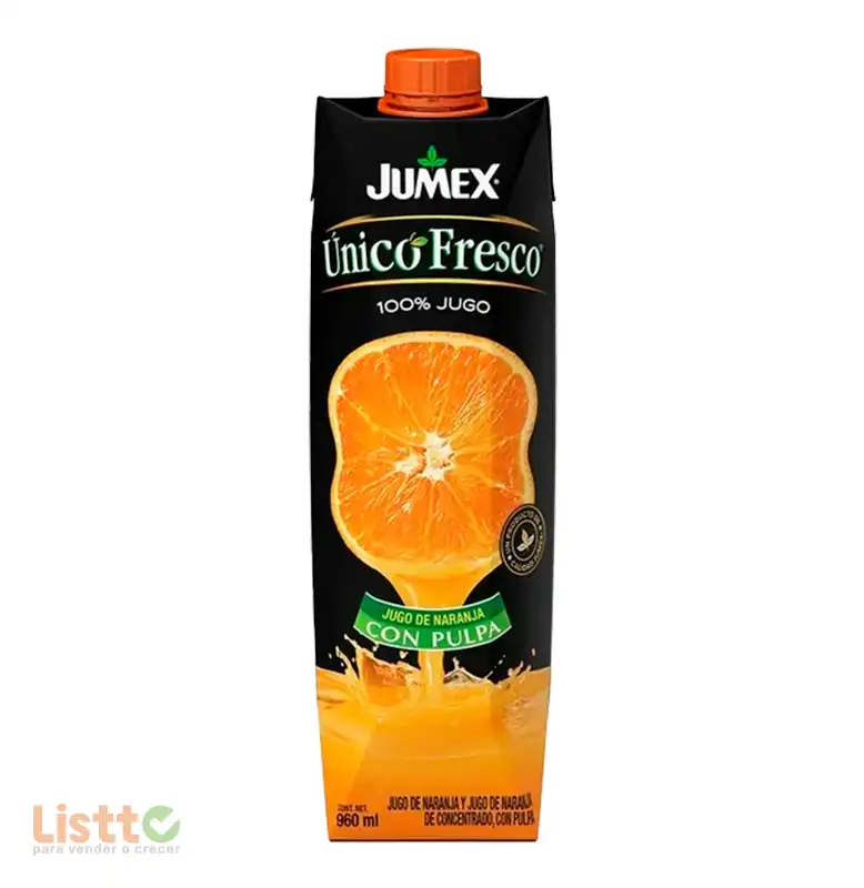Jugo Jumex Único Fresco Naranja con Pulpa 1 lt.