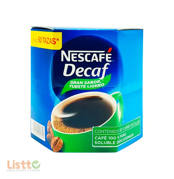 Café Nescafé Decaf 50/2 Gr.