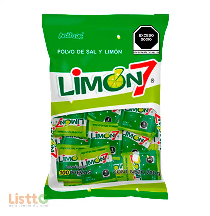 Dulce Anáhuac Limón 7 Polvo 100/2 Gr.