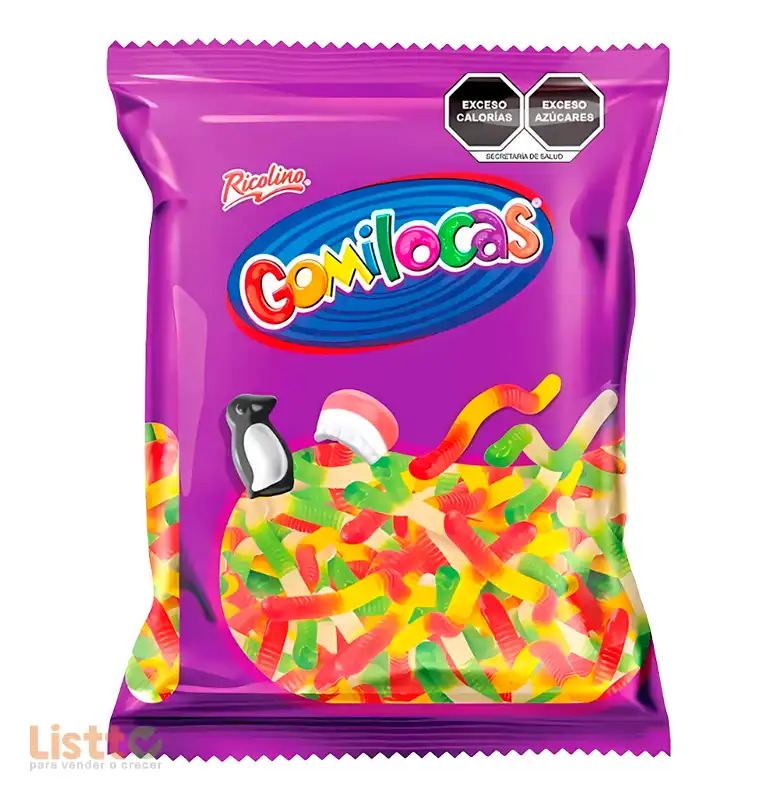 Gomitas Ricolino Gusano Bicolor 1 kg.