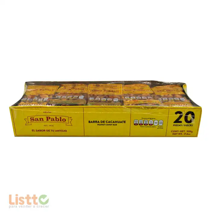 Palanqueta Cacahuate San Pablo 20 Pz.
