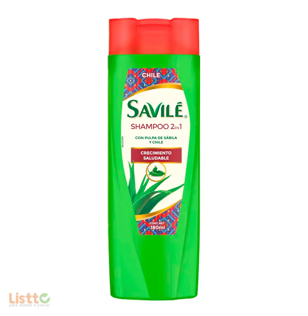 Shampoo Savilé Control Caída Crecimiento Saludable 180 ml.