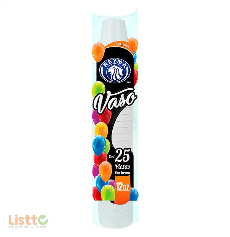 Vaso Térmico Reyma Número 12 25 pz.