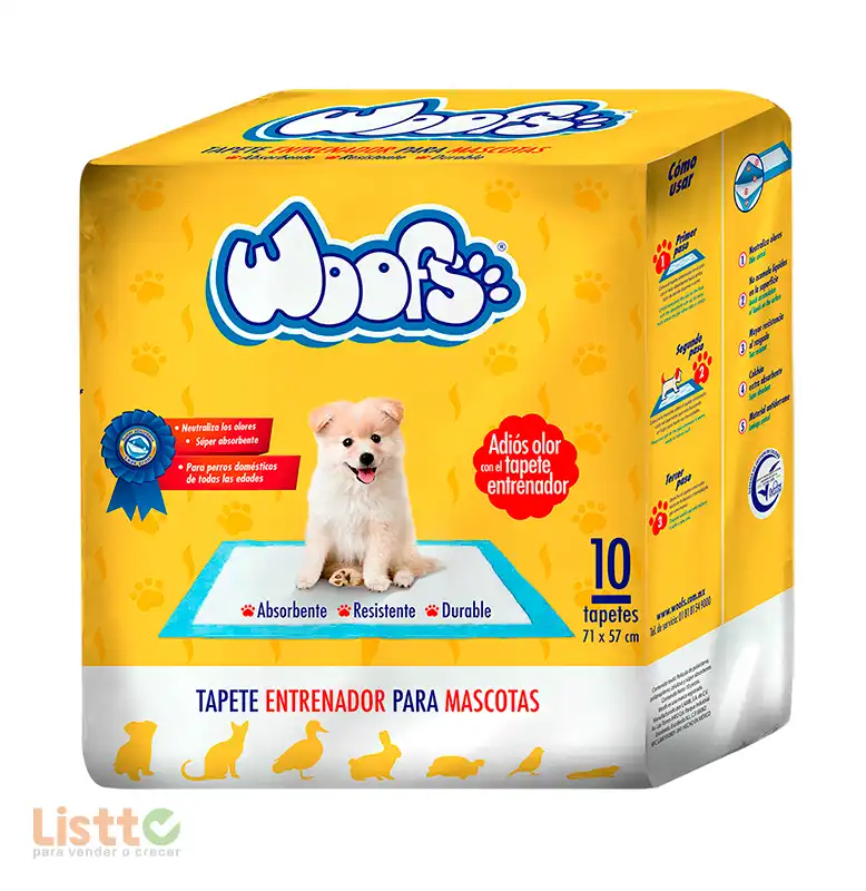 Tapete para Perro Woofs 10 pz.