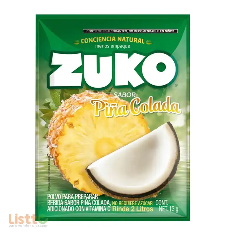 Refresco Zuko Piña Colada 15 gr.