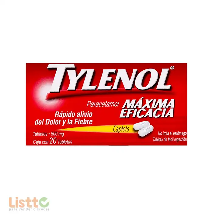 tylenol 500 Mg.10/2 Tabletas