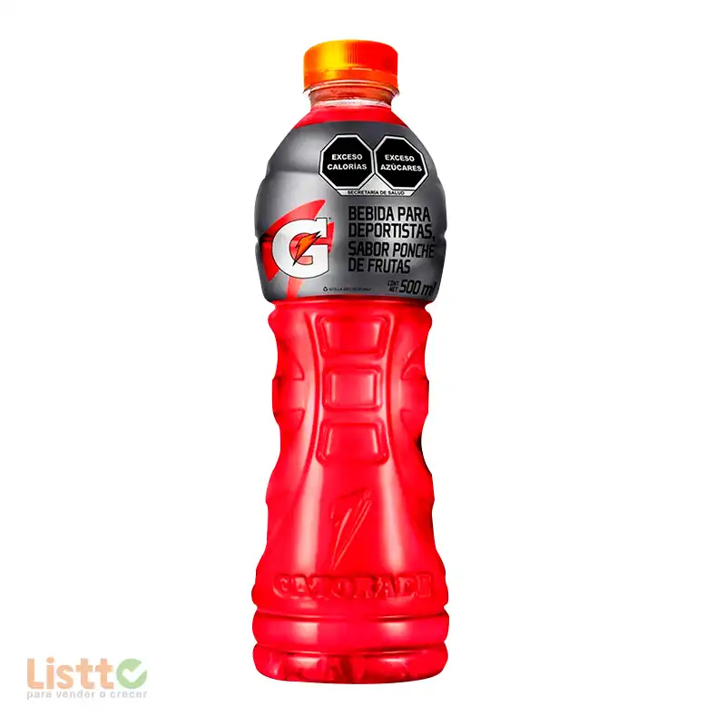 Bebida Gatorade Ponche de Frutas 500 ml.