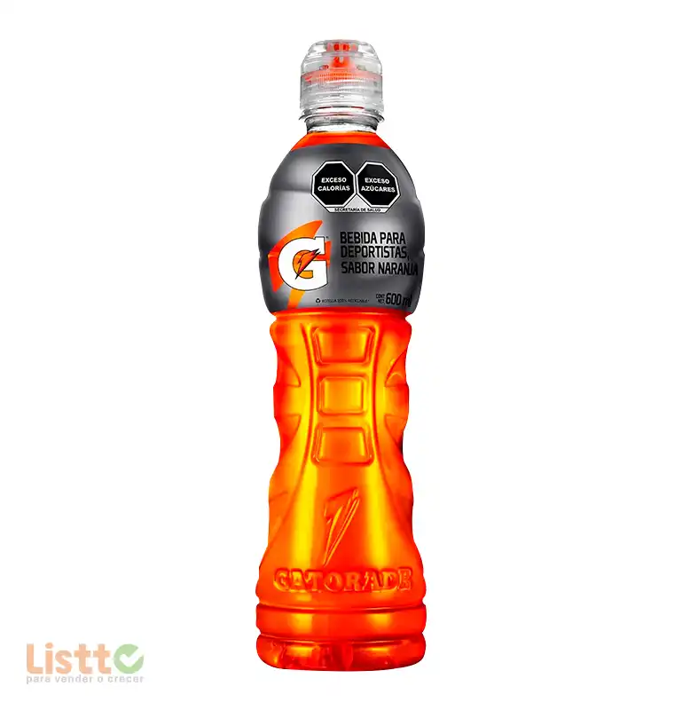 Bebida Gatorade Naranja 600 ml.