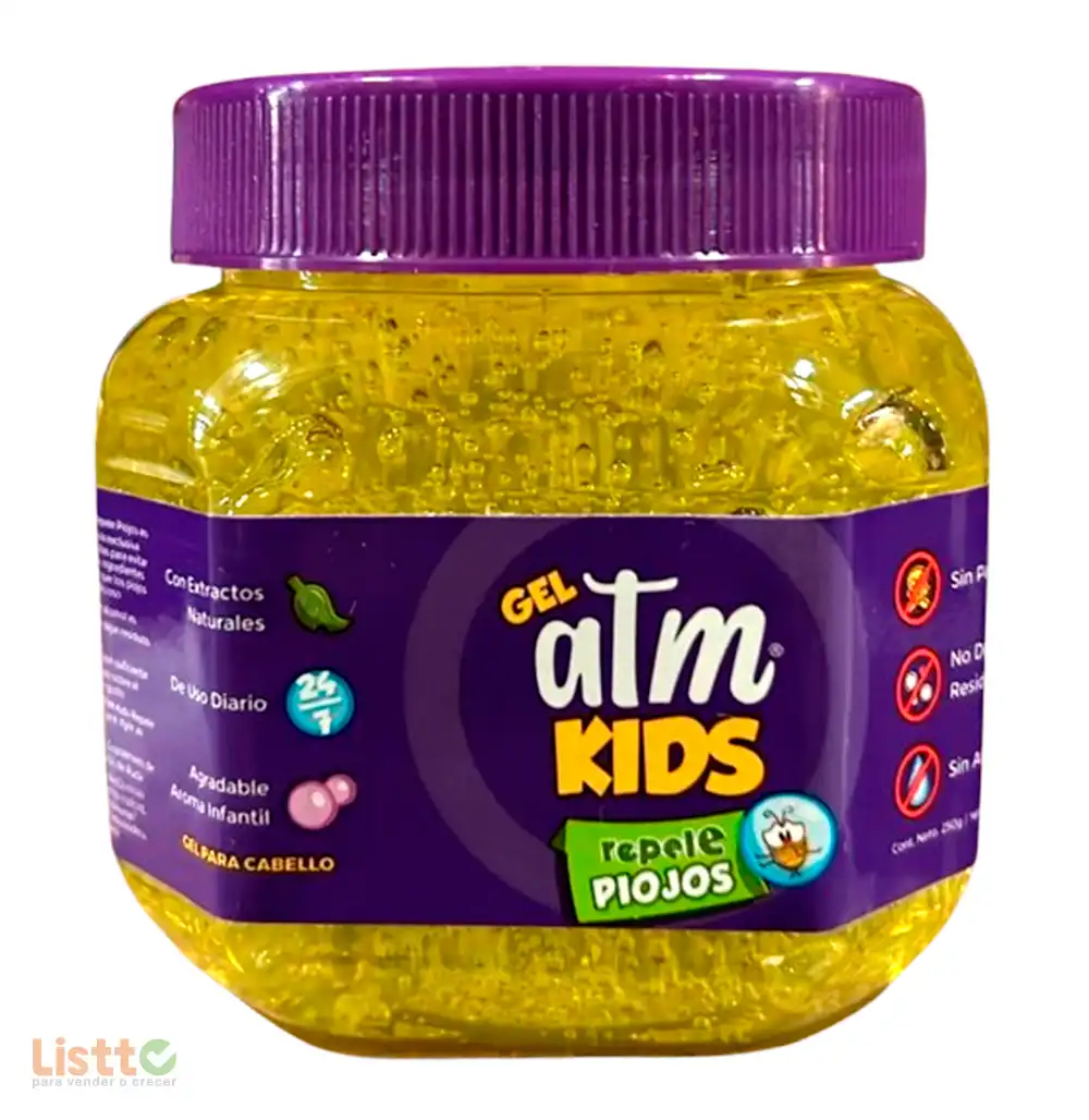 Gel ATM Repele Piojos Tutifruti 250 gr.