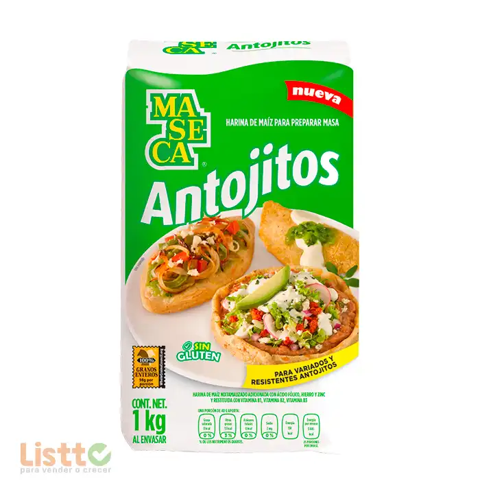 Harina de Maíz Maseca para Antojitos 1 kg.