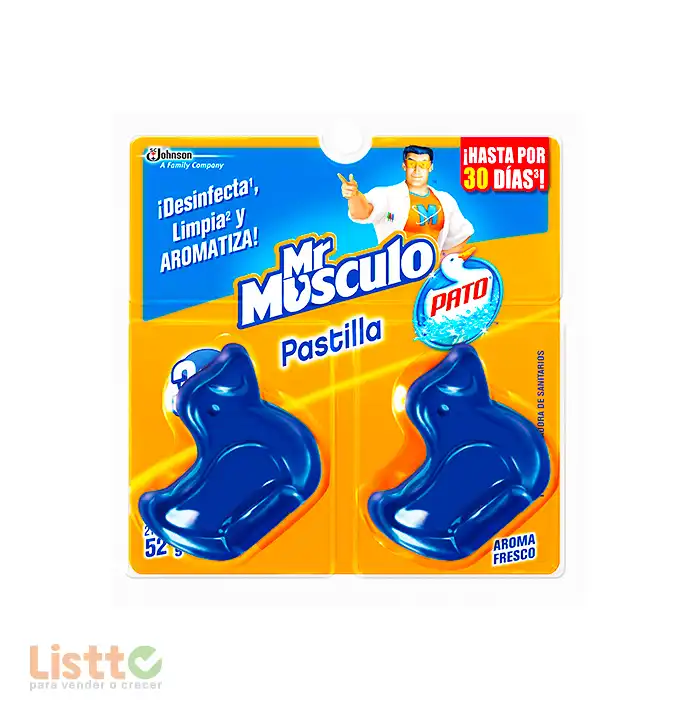 Pastilla Sanitaria Mr. Músculo con Aroma 52 gr.