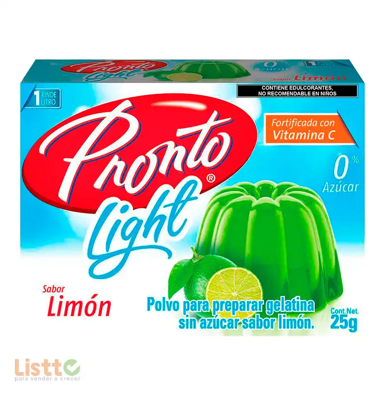 Gelatina Pronto Limón Light 25 gr.