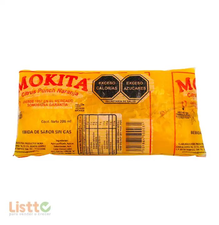 Bebida Mokita Naranjada 16/200 Ml.