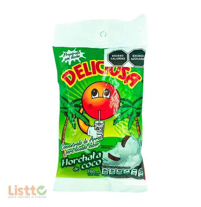 Jarabe Horchata Coco Deliciosa 180 ml.