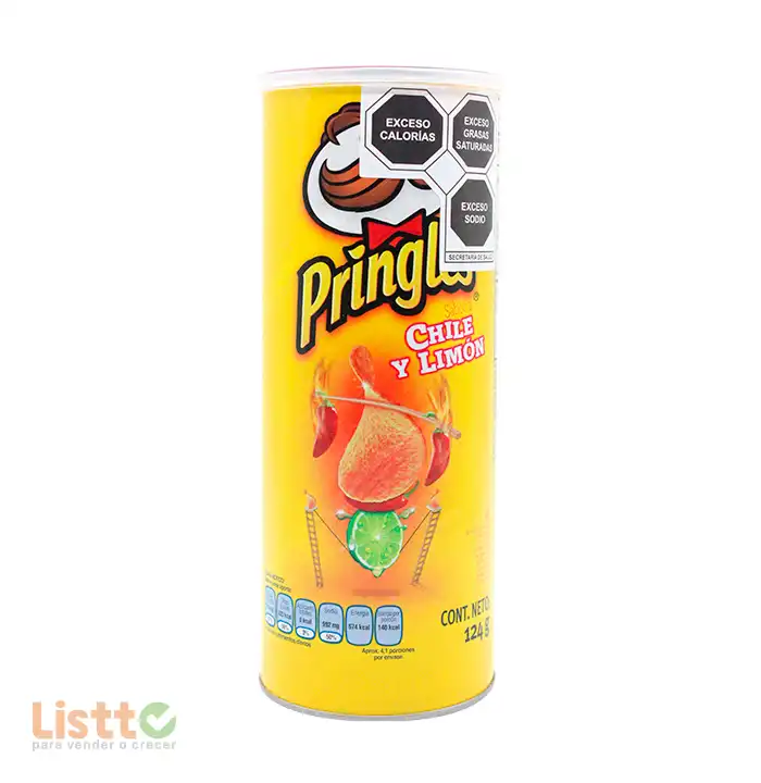 Pringles Papas Chile y Limón 124 Gr.