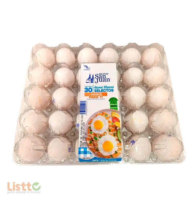 Huevo San Juan Blanco 30 pz.