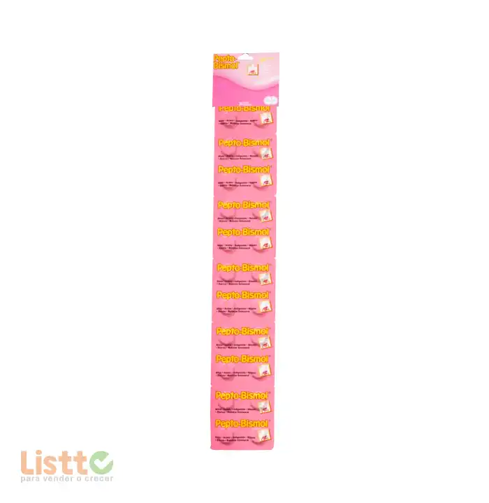 Pepto Bismol Tabletas Tira 24 Pz.