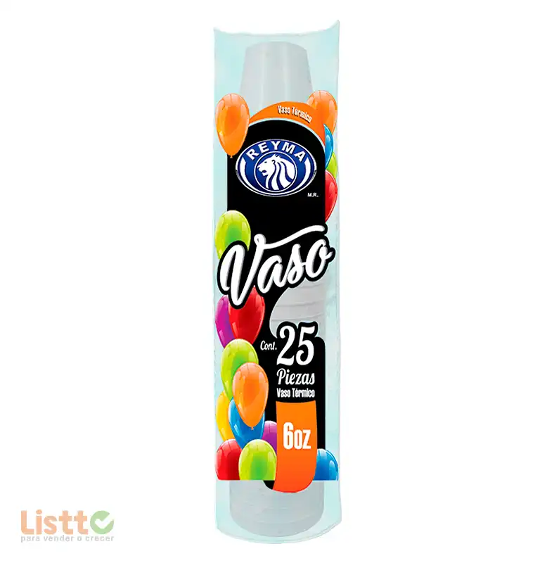 Vaso Térmico Reyma Número 6 25 pz.