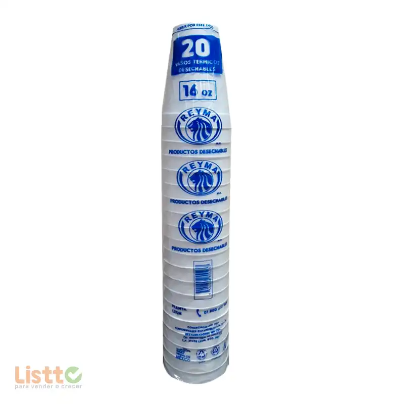 Vaso Térmico Reyma Número 16 20 pz.