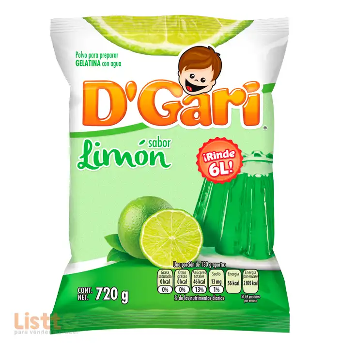 Gelatina D Gari Limón 720 gr.