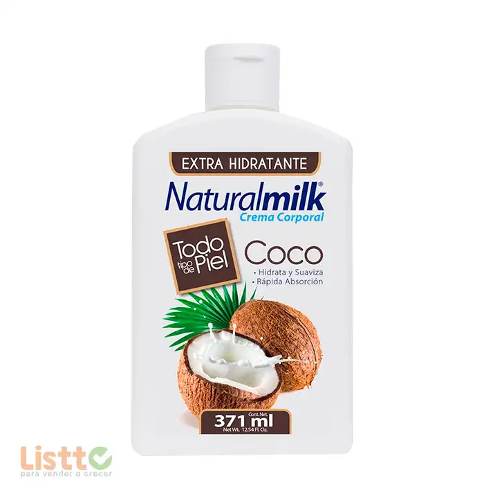 Crema Naturalmilk Coco 371 ml.