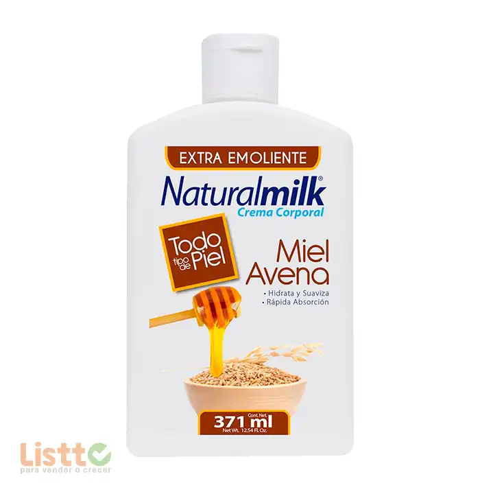 Crema Naturalmilk Miel y Avena 371 ml.