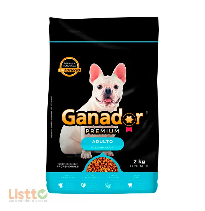 Alimento Ganador Premium Razas Pequeñas 2 kg.