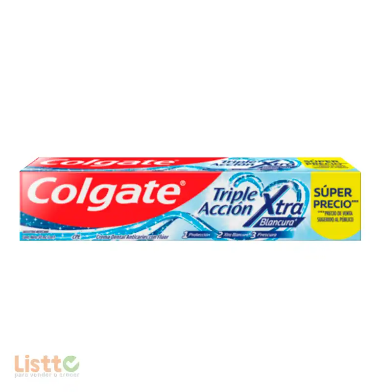 Crema Dental Colgate Triple Acción Extra Blancura 50 ml.