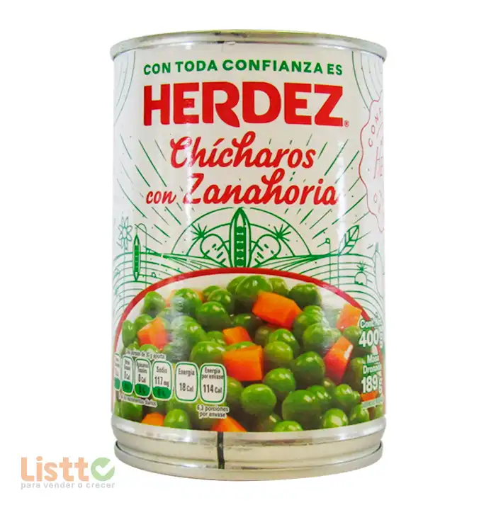 Chícharo con Zanahoria Herdez 400 gr.