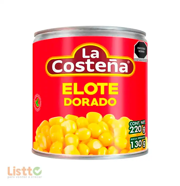 Elote Dorado en Grano La Costeña 220 gr.