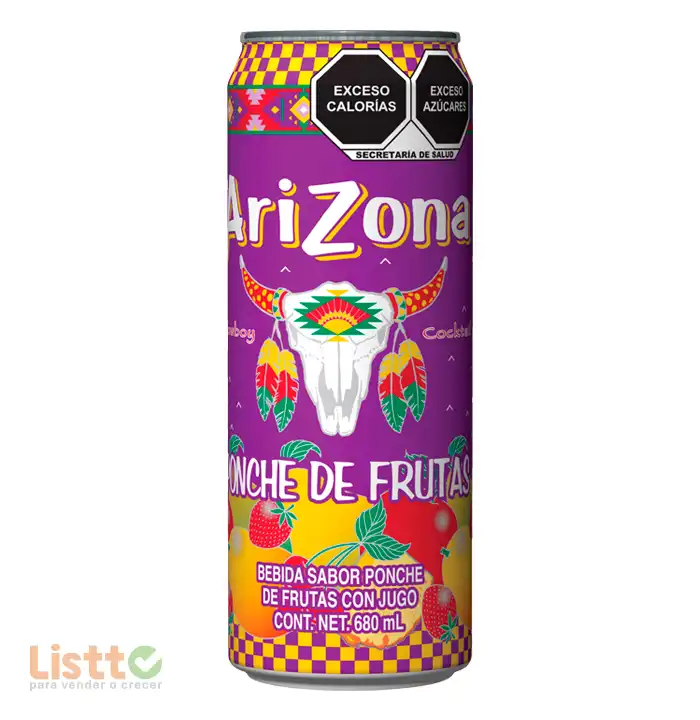 Bebida Arizona Ponche de Frutas 680 ml.
