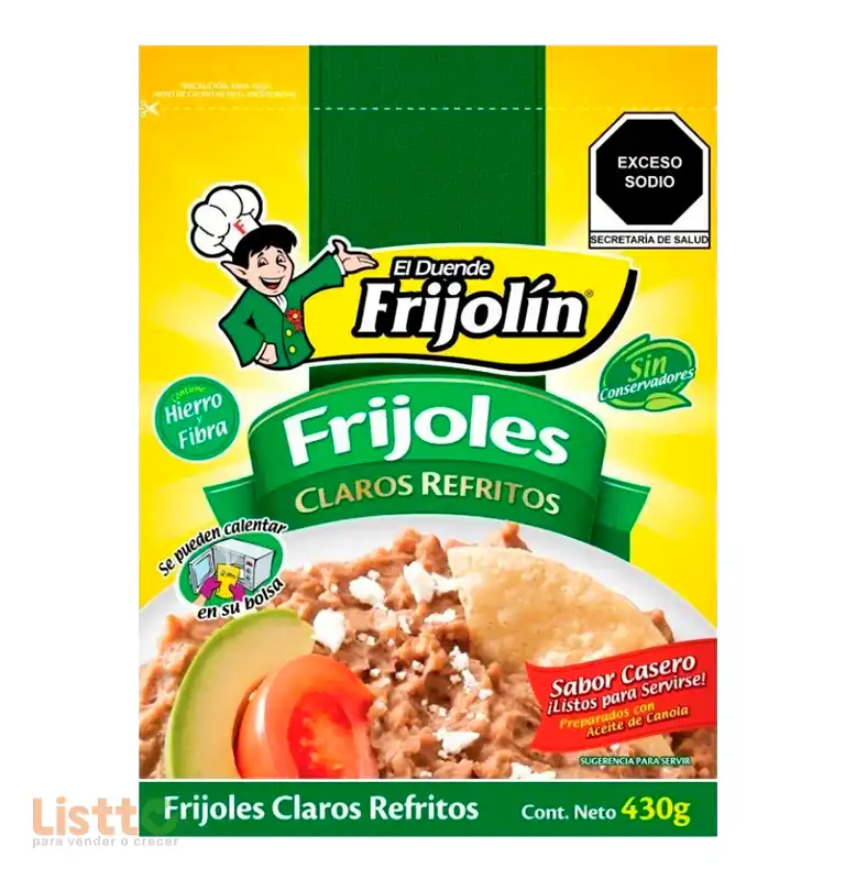Frijol Claro Refrito Frijolín 430 gr.