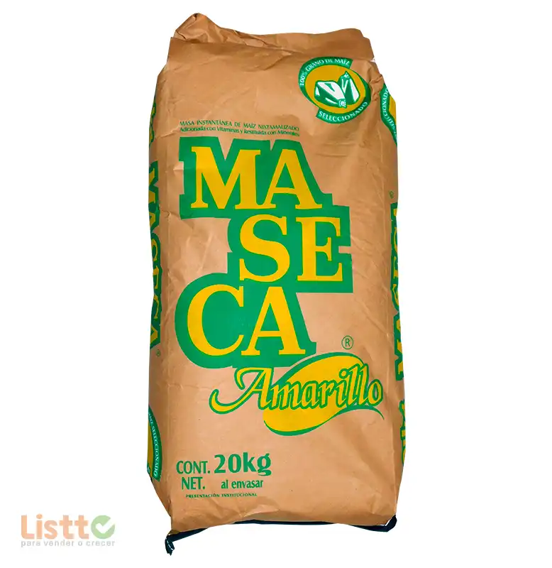 Harina de Maíz Maseca Amarilla 20 Kg.