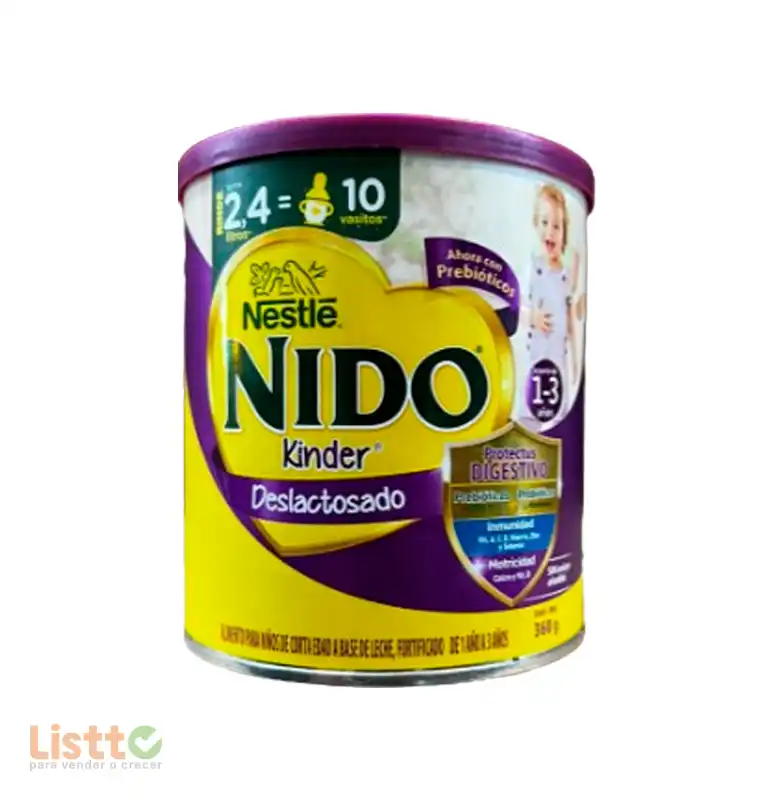 Leche Nido Kinder 1 Deslactosada 360 gr.