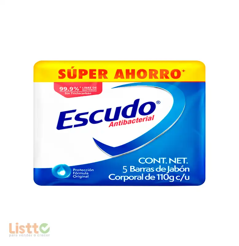 Jabón de Tocador Escudo Azul Natura 5/110 Gr.