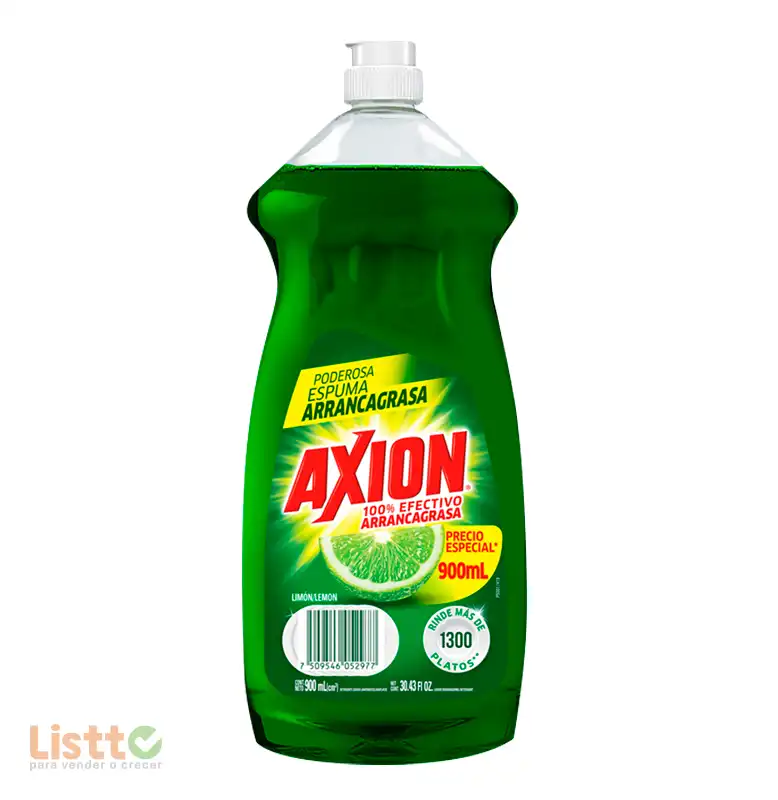 Detergente Axión Limón Líquido 900 ml. Precio Especial