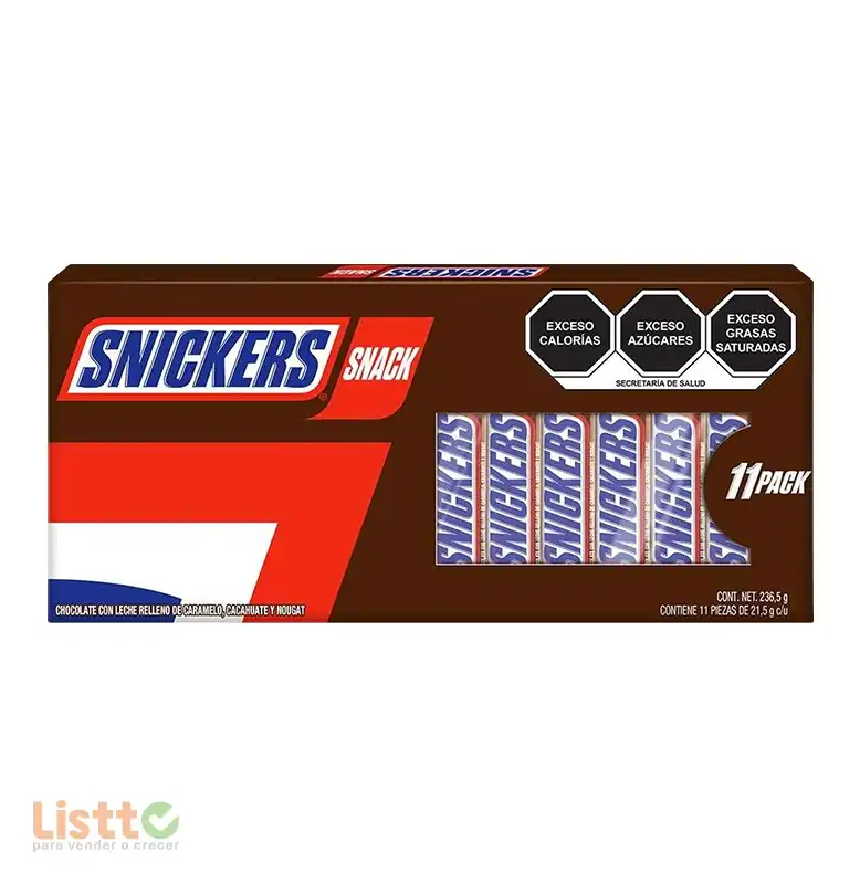 Chocolate Snickers Snack 11/21.5 gr.