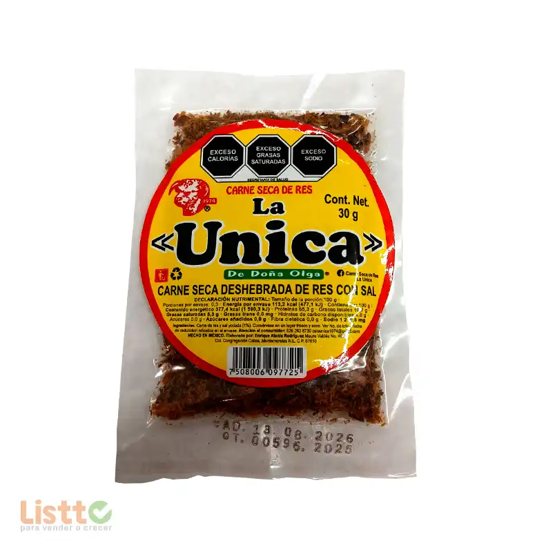 Carne Seca La Única Deshebrada 30 gr.